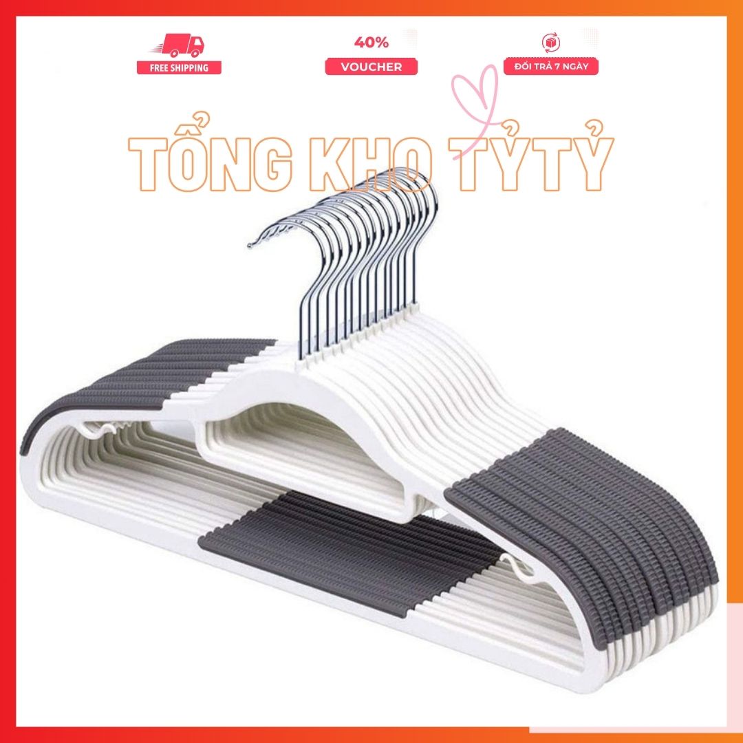 Móc Treo Quần Áo Chống Trượt - ghi